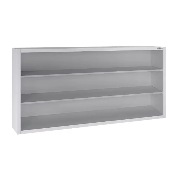 Nerezová nástenná skriňa ECO - 2000 mm - bez posuvných dverí 1000 mm vysoká - Image 4