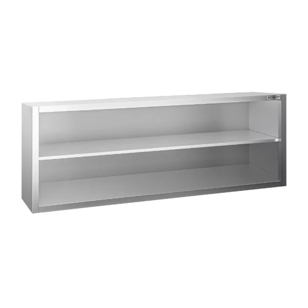 Nerezová nástenná skrinka PREMIUM - 2000x400mm - bez posuvných dverí - výška 650mm - Image 4