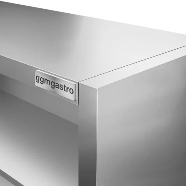 Nerezová nástenná skriňa ECO - 2000 mm - bez posuvných dverí 1000 mm vysoká - Image 2