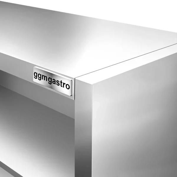 Nerezová nástenná skrinka PREMIUM - 1000x400mm - bez posuvných dverí - výška 650mm - Image 2