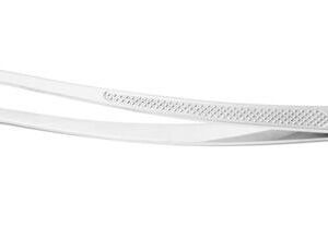 Zahnutá pinzeta s profilovanou rukoväťou, HENDI, (L)240mm