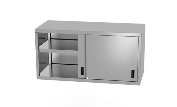 Závesná skrinka s posuvnými dverami – zváraná, hĺbka 300 mm, HENDI, Profi Line, 1000x300x(H)600mm