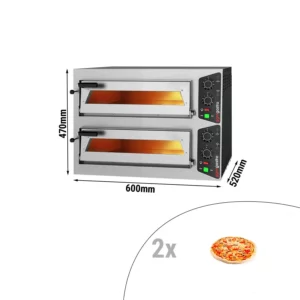 Elektrická pec na pizzu - 1+1x 35cm - manuálna