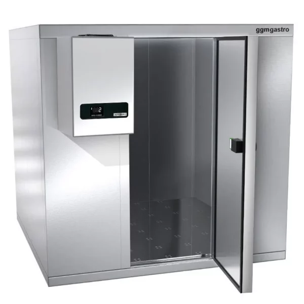 Mraziaca bunka z nehrdzavejúcej ocele - 1800 x 2100 mm - 5,13 m3 - vrátane mraziacej jednotky a líšt - Image 7