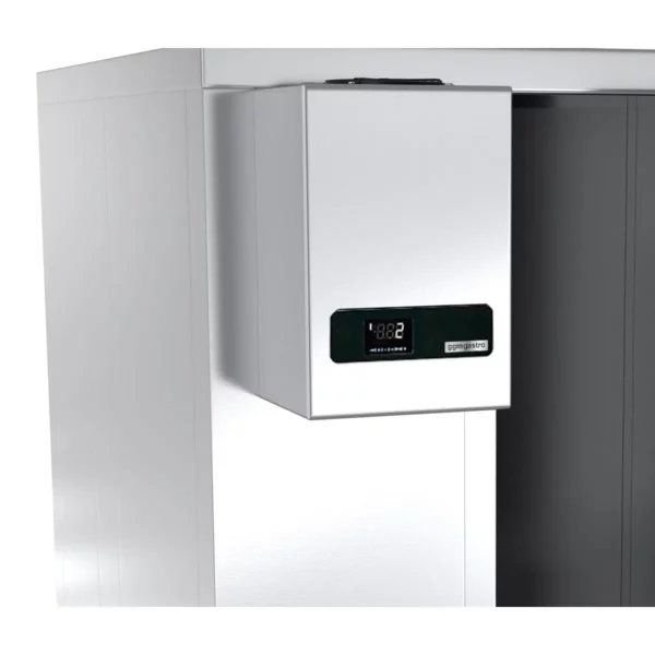 Mraziaca bunka z nehrdzavejúcej ocele - 1800 x 2100 mm - 5,13 m3 - vrátane mraziacej jednotky a líšt - Image 8