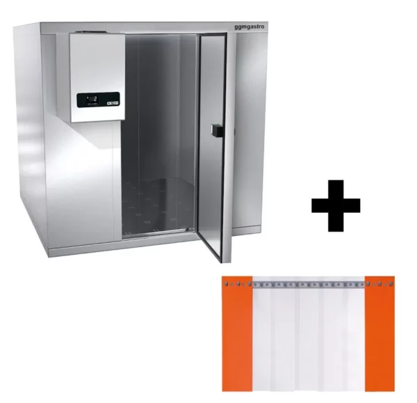 Mraziaca bunka z nehrdzavejúcej ocele - 1800 x 2100 mm - 5,13 m3 - vrátane mraziacej jednotky a líšt - Image 14