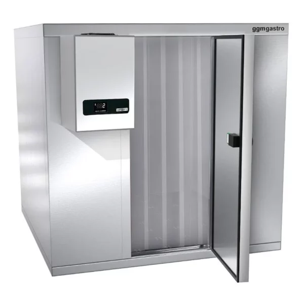 Mraziaca bunka z nehrdzavejúcej ocele - 1800 x 2100 mm - 5,13 m3 - vrátane mraziacej jednotky a líšt - Image 15