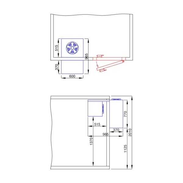 Hlboká mraziaca bunka – 1800 x 2100 mm – 5,13 m3 – vrátane mraziacej jednotky a lamiel - Image 13