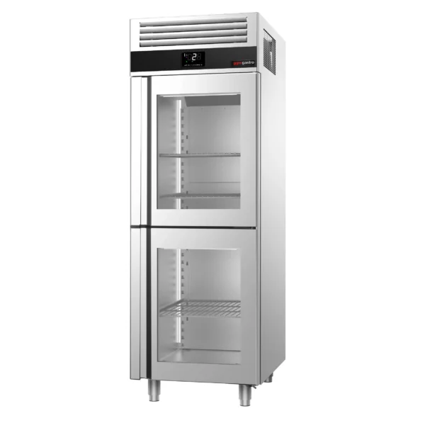 Chladnička PREMIUM - GN 2/1 - 700 litrov - s 2 sklenenými polovičnými dverami - Image 3