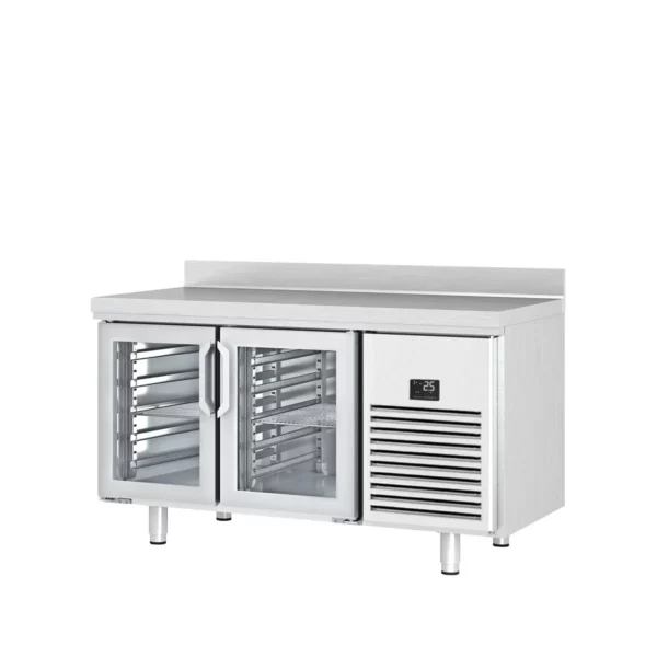 Chladiaci stôl PREMIUM PLUS - 1468 x 600 mm - s 2 sklenenými dverami a podstavcom - Image 8