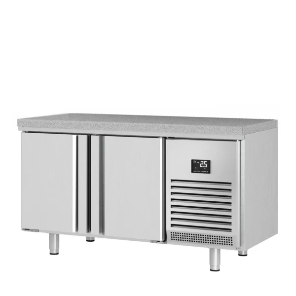 Pekársky mraziaci stôl Premium PLUS - 1618 x 800 mm - s 2 dvierkami a žulovou pracovnou doskou - Image 9