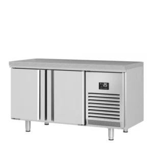 Pekársky chladiaci stôl PREMIUM PLUS - 1618x800mm - s 2 dvierkami a žulovou pracovnou doskou