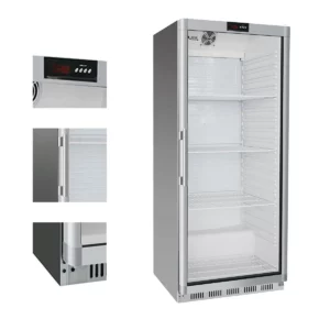 Chladnička PREMIUM - 600 litrov - s 1 sklenenými dvierkami
