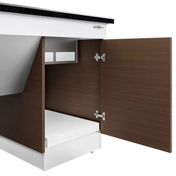 Teplý bufetový pult - 2,3 x 1,0 m - s 3 chafing misami - Image 3