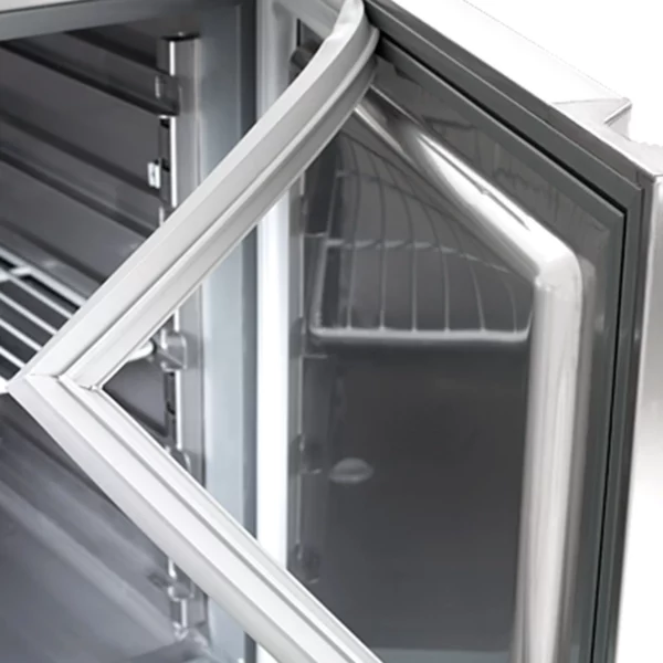 Chladiaci stôl na pizzu PREMIUM PLUS - 1490x700mm - s 1 dvierkami a 3 zásuvkami - vrátane chladiacej vitríny - 6x GN 1/4 - Image 4