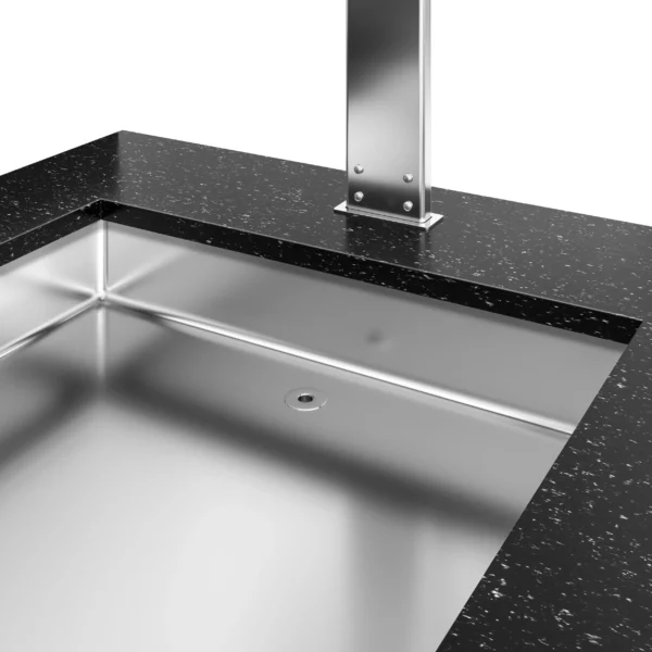 Bufetový pult - s Bain Marie - 2000 mm - s LED osvetlením - pre 5x GN 1/2 - Image 6
