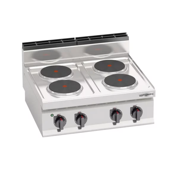 Elektrický sporák - 10,4 kW - 4 platne okrúhle - Image 4