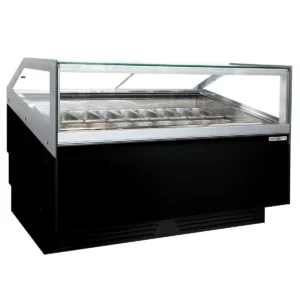 Zmrzlinový pult - 1200 mm - s LED osvetlením - pre 12x 5l alebo 8x 7l nádobu
