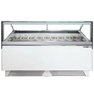 Zmrzlinový pult - 1700 mm - s LED osvetlením - pre 18x 5l alebo 12x 7l nádoby