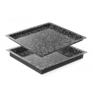Smaltovaný plech  GN 2/3, HENDI, GN 2/3, 345x325x(H)40mm