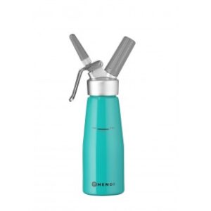 Sifónová fľaša na šľahačku, HENDI, 0,5L, Tyrkysová, 80x(H)260mm