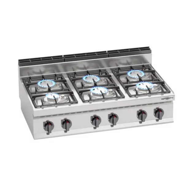 Plynový sporák - 33,5 kW - 6 horákov - Image 4