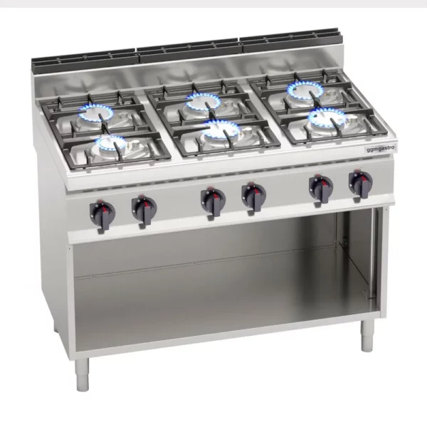 Plynový sporák - 33,5 kW - 6 horákov - Image 4
