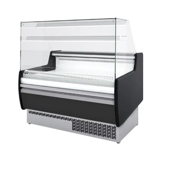 Chladiaci pult - 1310 mm - s LED osvetlením a 1 policou - štandardne s čiernym predným panelom - Image 2