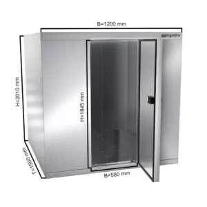 Chladiaci box - 1,2 x 1,5 m - výška: 2,01 m - 2,6 m3