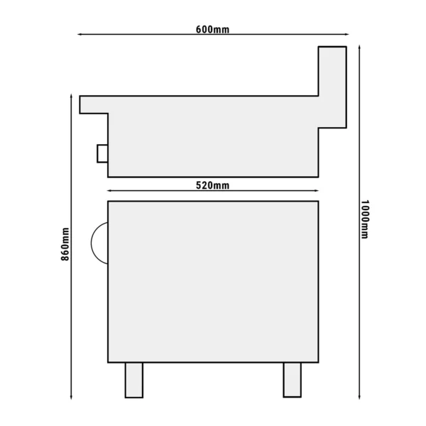 Plynový lávový gril (10,6 kW) - sklopný grilový rošt - vr. spodného dielu s 2 dverami - Image 8