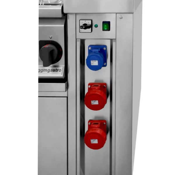 Mobilná varná stanica - 1600 x 850 mm - výška: 1170 mm - vrátane fritézy, dosky na vyprážanie, vane a neutrálneho prvku - Image 10