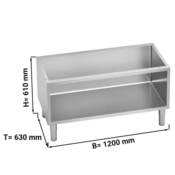 Otvorená spodná konštrukcia - 1200 mm - so zaoblenými hranami - Image 2