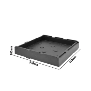 Základňa alebo veko Pizza System Family rozm. 570 x 570 x 105 mm | Termobox | Ohrievací box | Izolovaný box