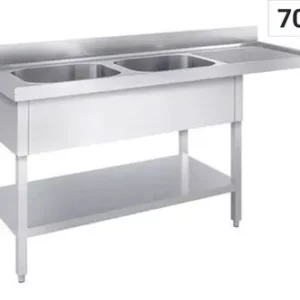 Drezy k umývačkám s 2 umývadlami 700mm