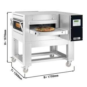 Plynová priebežná rúra - 1260x1750mm - digitálna - šírka pásma: 500mm - vrátane základného rámu