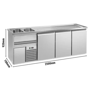 Pivný bar PREMIUM PLUS - 2500x700mm - 3 zásuvky
