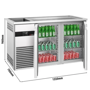 Pivný bar PREMIUM - 1550x700mm - 2 dvierka