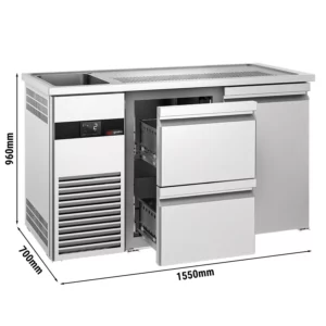 Pivný bar PREMIUM - 1550x700mm - 1 dvierka a 2 zásuvky