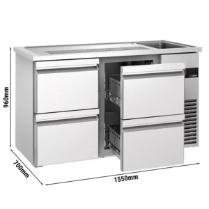 Pivný bar PREMIUM - 1550x700mm - 4 zásuvky
