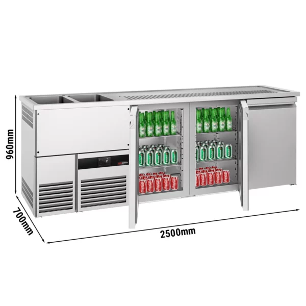 Pivný bar PREMIUM - 2500x700mm - 3 dvierka
