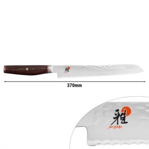 MIYABI | 6000 MCT - Nôž na chlieb s vlnitým ostrím - čepeľ: 230mm