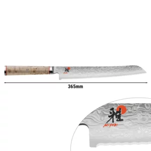 MIYABI | 5000 MCD - Nôž na chlieb s vlnitým ostrím - čepeľ: 230mm