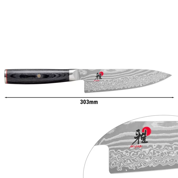 MIYABI | 5000 FC-D - Gyutoh - čepeľ: 160mm