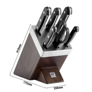 ZWILLING | GOURMET - Samoostriaci blok s nožmi, 7dielny | jaseň | čokoláda