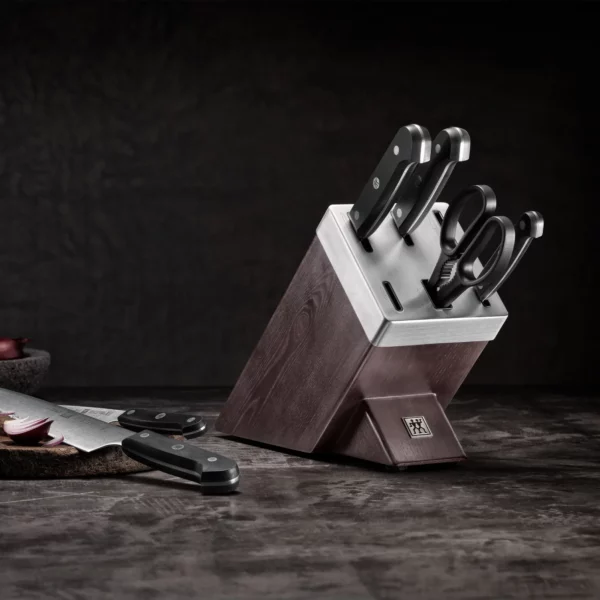 ZWILLING | GOURMET - Samoostriaci blok s nožmi, 7dielny | jasan | čokoláda - Image 9