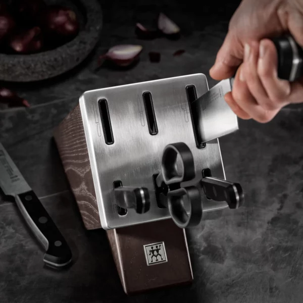 ZWILLING | GOURMET - Samoostriaci blok s nožmi, 7dielny | jasan | čokoláda - Image 11