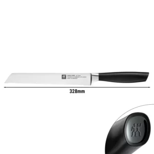 ZWILLING | ALL * STAR - Nôž na chlieb s vlnitým ostrím - čepeľ: 200mm - čierny