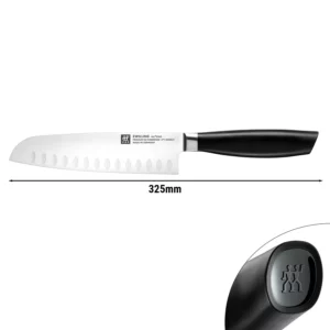 ZWILLING | ALL * STAR - Santoku nôž so špeciálnym výbrusom - čepeľ: 180mm - čierny