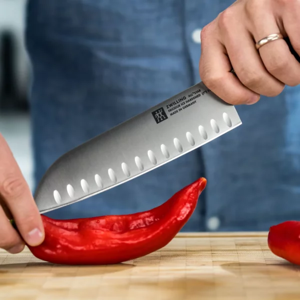 ZWILLING | ALL * STAR - Santoku nôž - čepeľ: 180mm - strieborný - Image 10