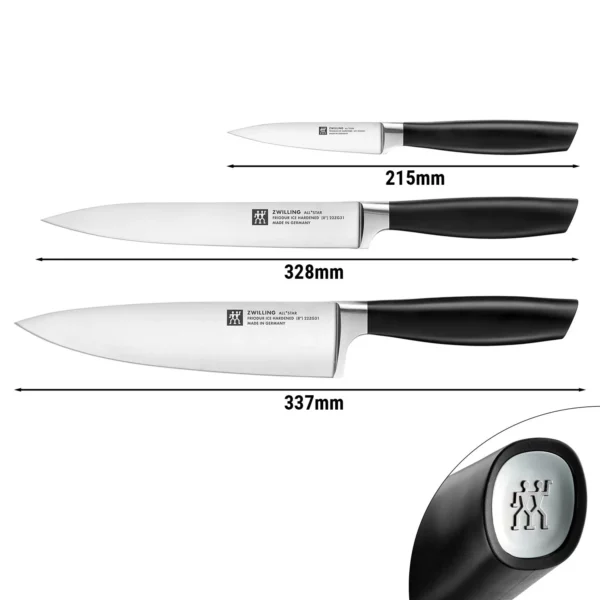 ZWILLING | ALL * STAR - Sada nožov - 3dielna - strieborná